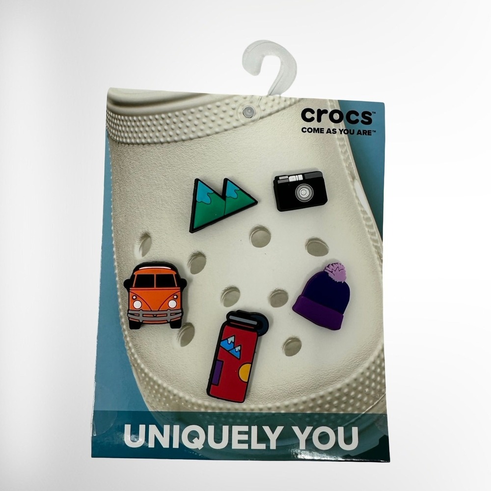 Crocs Jibbitz Shoe Charms Adventure Outdoors Camper Van Camera Beanie